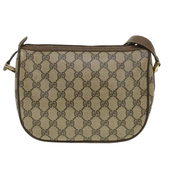 GUCCI GG Canvas Web Sherry Line Shoulder Bag Beige Red Green - Picture 2 of 15